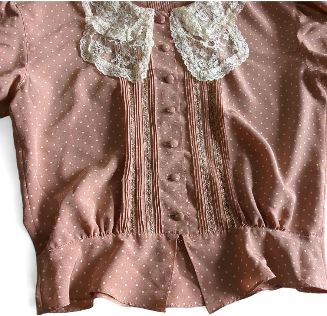 PINK HOUSE ピンクハウス ドットフリル 半袖 ボレロ カーディガン PINK HOUSE ピンクハウス ドットフリル 半袖 ボレロ